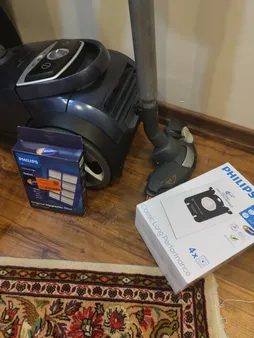 پاکت جاروبرقی مدل فیلیپس دو بسته 4 عددى همراه فیلتر مناسب جاروبرقى هاى فيليپس الكترولوكس و آاگ