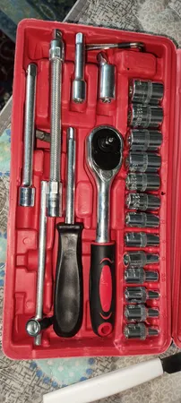 مجموعه 46 عددی آچار و سری بکس و پیچ گوشتی اسرانوی مدل A1-X04605