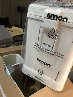 ست سطل زباله و فرچه مدل ماربل کد GR