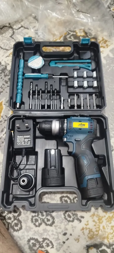 پیچ گوشتی شارژی دو کاره براشلس جاب مدل JB-7600 مجموعه 30 عددی