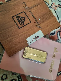 شمش طلا 24 عیار طلای محمد مدل برج میلاد کد RG