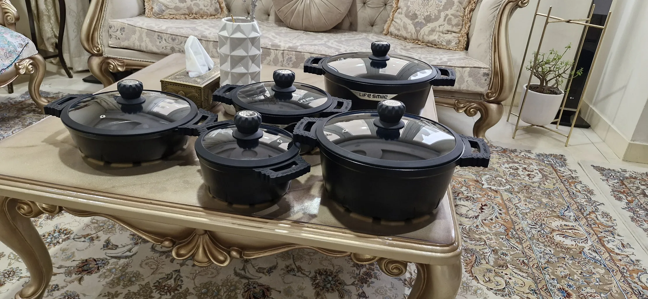 سرویس پخت و پز 20 پارچه لایف اسمایل قابلمه و تابه مدل FL-20