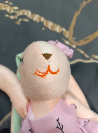 عروسک طرح خرگوش آنجل مدل لباس دار ارتفاع 45 سانتی متر