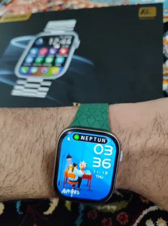 ساعت هوشمند مدل WS-60 MAX با قابلیت صفحه نمایش رنگی و لمسی، کنترل موسیقی، کنترل سطح اکسیژن خون، مکالمه با بلوتوث، پشتیبانی از زبان فارسی و امکان تغییر تم ساعت و بند سلیکونی