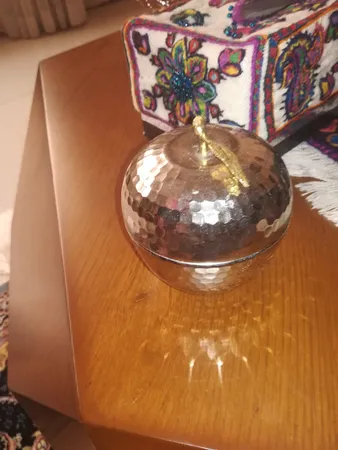 قندان مسی مس زنجان مدل اپل کد 008