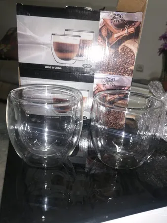 لیوان دوجداره کد250 بسته 2عددی