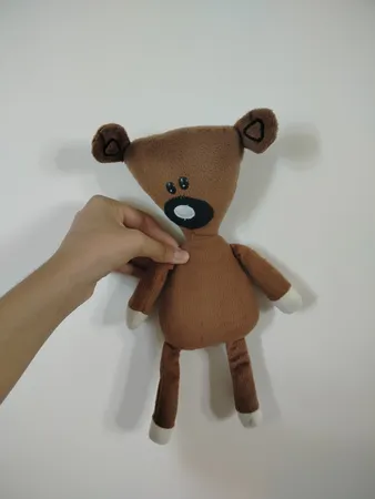 عروسک طرح خرس مستربین مدل تدی کد JIMI110 ارتفاع 31 سانتی‌ متر