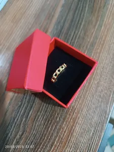 تجریه خرید انگشتر طلا 18 عیار زنانه با طرح کارتیه رضا گلد مدل 02 سایز 62