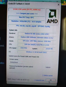 کارت گرافیک مدل RX 580 8GB GDDR5