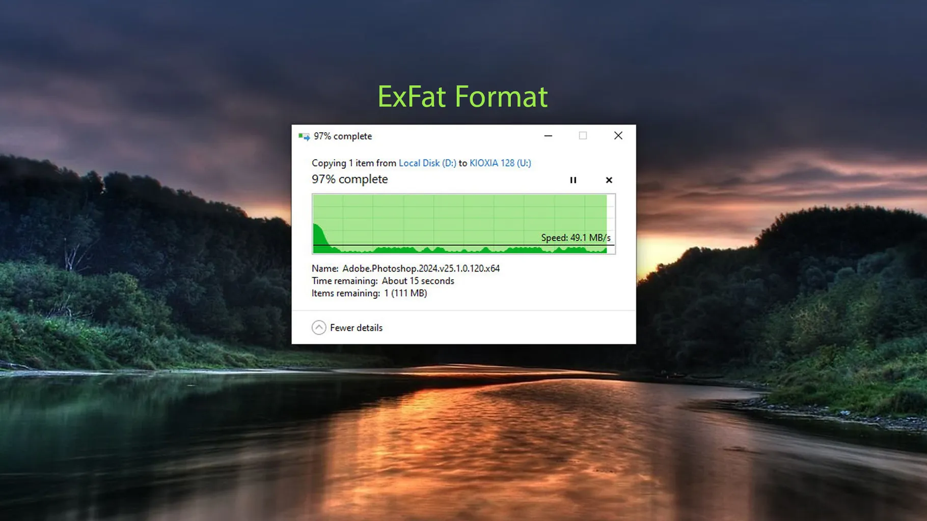 فلش مموری کیوکسیا مدل U366 ظرفیت 128 گیگابایت