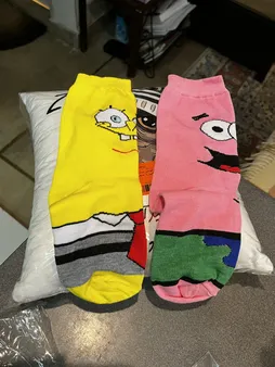 جوراب پسرانه باب اسفنجی و پاتریک  کد 01