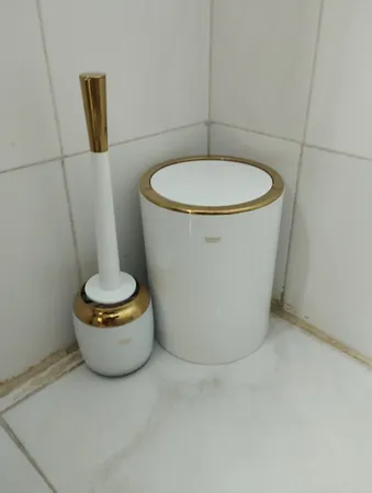 ست سطل زباله و فرچه لیمون سری رمانتیک مدل 181200