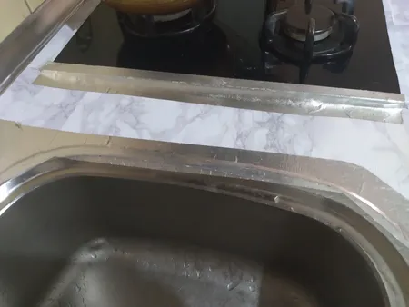 چسب آلومینیوم  مدل نخ دار برزنتی  عرض 5 سانتی متر