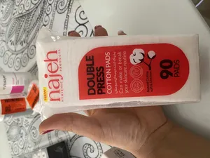 تجریه خرید پد پاک کننده آرایش صورت ناژه مدل Double Press بسته 90 عددی