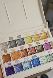 تجریه خرید آبرنگ افرا 18 رنگ مدل متالیک کد Met18