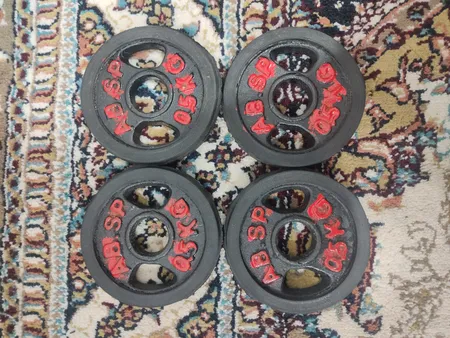 دمبل مدل A2 وزن 10 کیلوگرم بسته 2 عددی