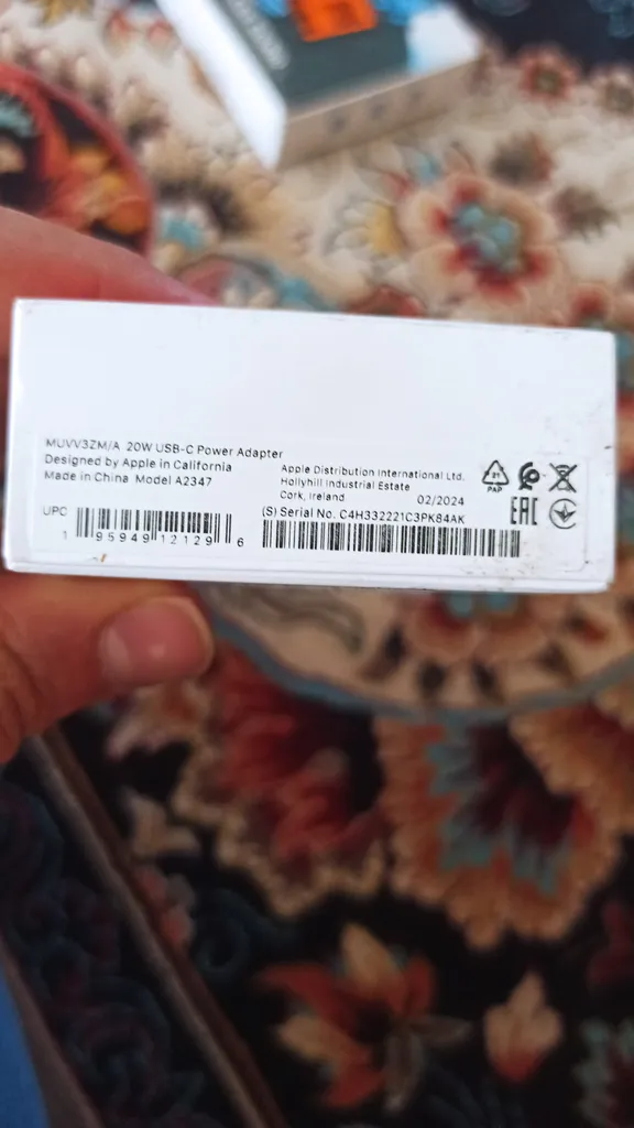 شارژر دیواری 20 وات اپل مدل 20W USB-C