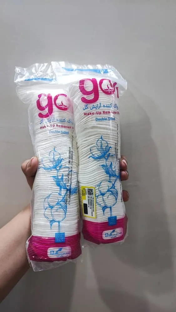 پد پاک کننده آرایش گل مدل دور دوخت 2 بسته 70 عددی