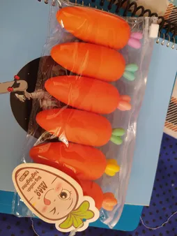 ماژیک علامت گذار مدل هویج کد 809 بسته 6 عددی