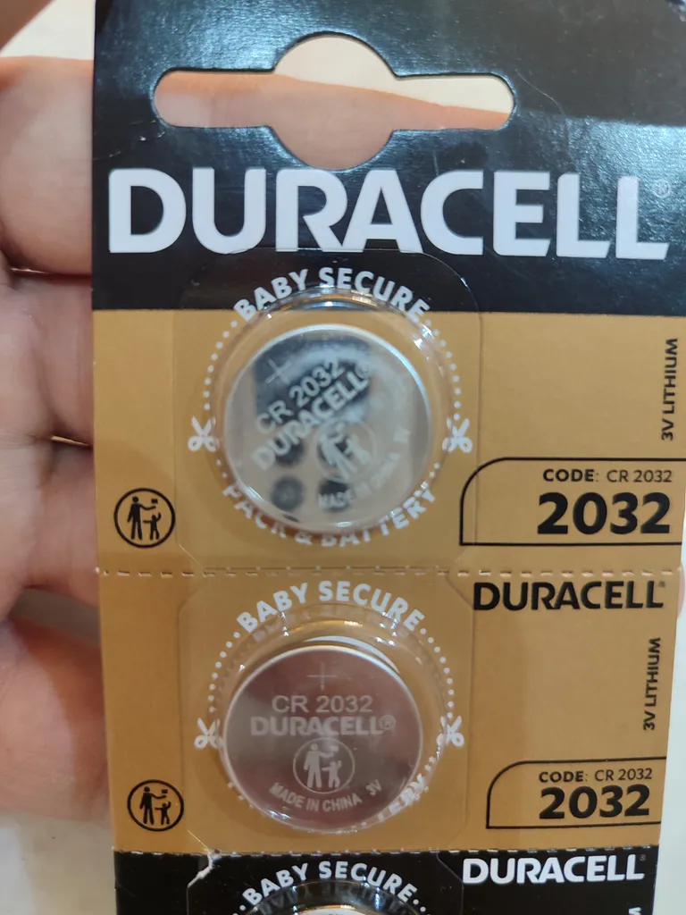 باتری سکه ای دوراسل مدل CR - 2032 بسته پنج عددی