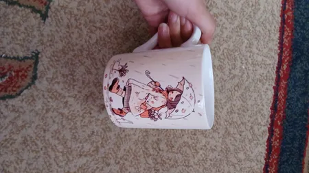 ماگ طرح دخترانه دختر کیوت کد wall-8255