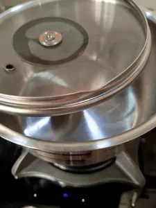 تجریه خرید قابلمه دستی لوکس مدل استیل کد 1402 سایز 18