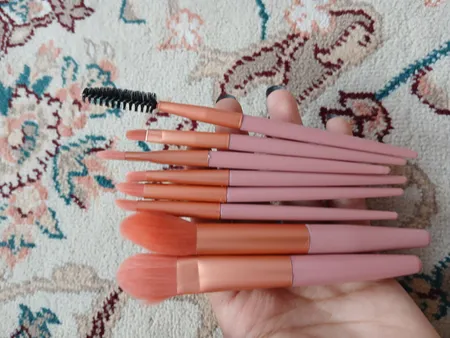 ست برس آرایشی مدل نئونی کد h908 مجموعه 8 عددی