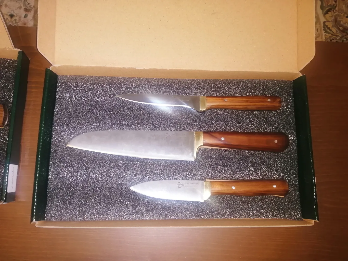 سرویس چاقو آشپزخانه 3 پارچه الماس زنجان مدل 03