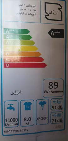 ماشین لباسشویی اسنوا مدل SWM-84W30 ظرفیت 8 کیلوگرم