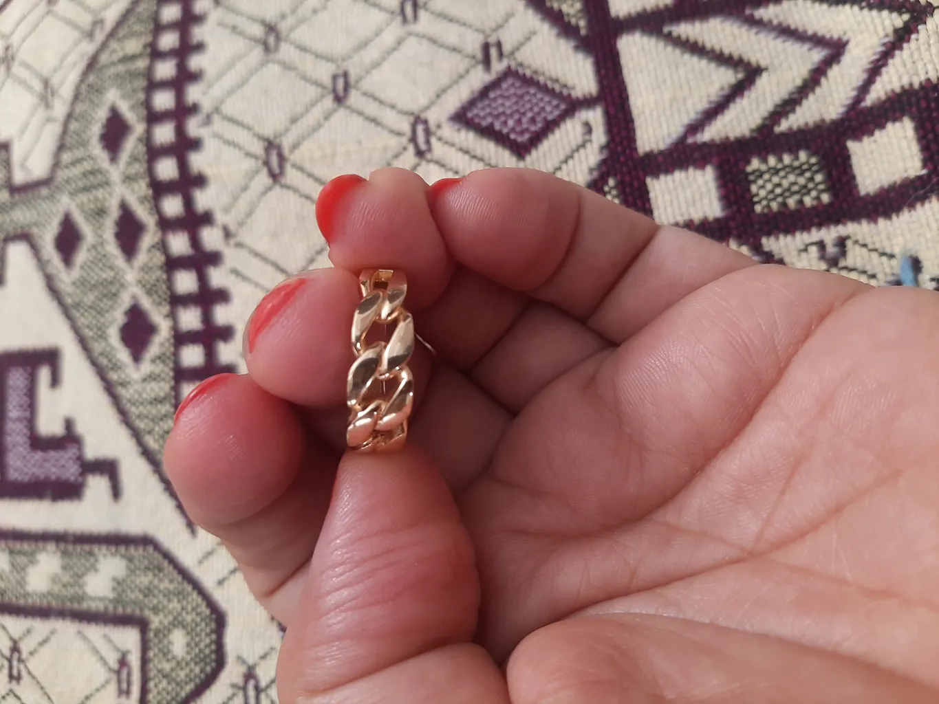 انگشتر طلا 18 عیار زنانه نوا گلد مدل 18