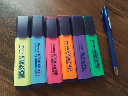 ماژیک علامت گذار 6 رنگ پنتر مدل CH511WP6