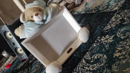 قاب عکس کودک نی نی سیس مدل خرس نانان کد GH-N-Blu/13x18