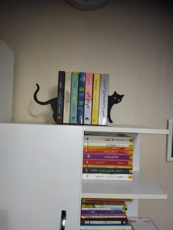 نگهدارنده کتاب مدل طرح گربه کد 121 مجموعه 2 عددی