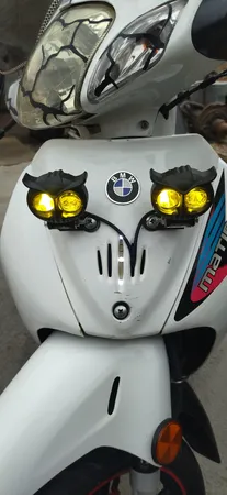 چراغ جلو موتور مدل لنزدار جغدی کد led