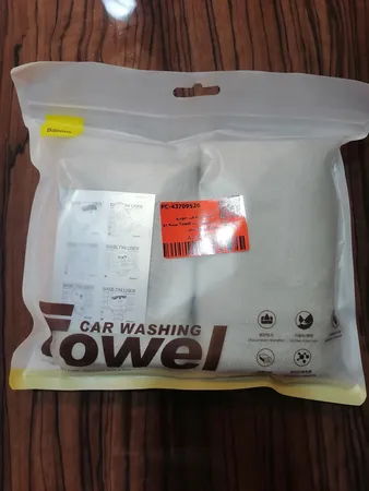 دستمال نظافت خودرو باسئوس مدل Towel بسته دو عددی