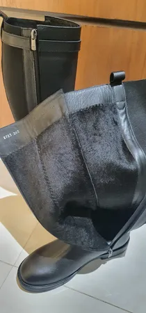 بوت ساق بلند زنانه چرم مشهد مدل J2723-088