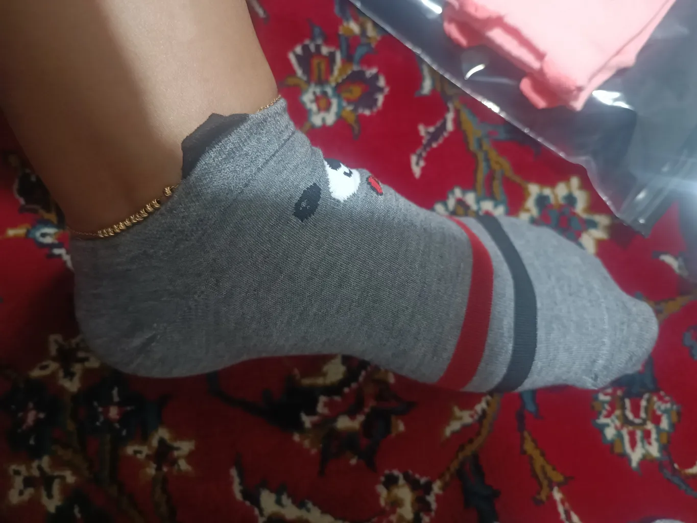 جوراب زنانه پاوین مدل گوش دار مجموعه 4 عددی