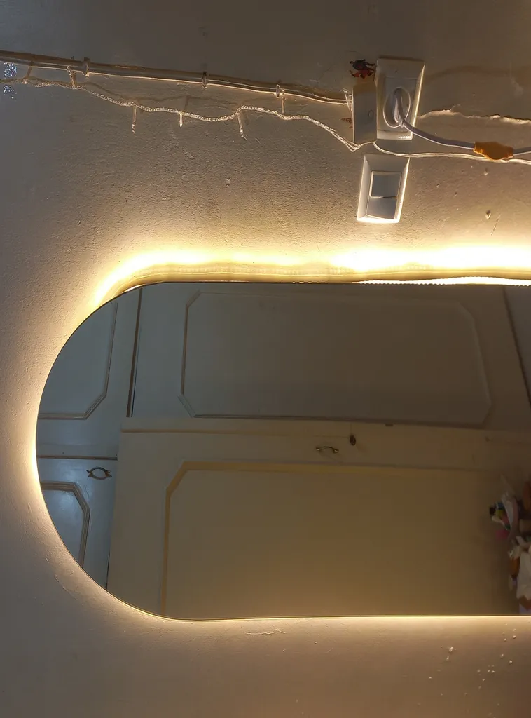 آینه مدل قدی هلالی بک لایت کد 170