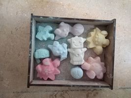 گچ رنگی مدل دایناسور مجموعه 6 عددی