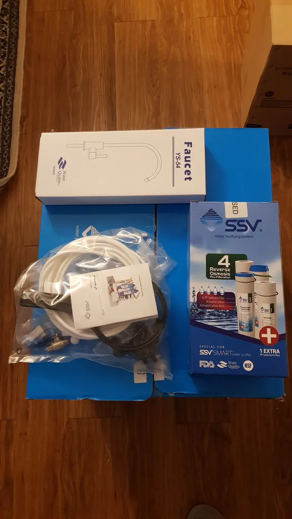 دستگاه تصفیه کننده آب خانگی اس اس وی مدل UltraPro X800 به همراه فیلتر بسته 4 عددی