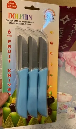 کارد میوه خوری زولینگن مدل تیغه ساده بسته 6 عددی