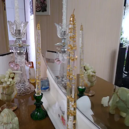 شمع مدل کریستالی کد CB-30 بسته 2 عددی