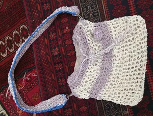 تجریه خرید نخ قلاب بافی مدل رافیا کاغذی کد 50