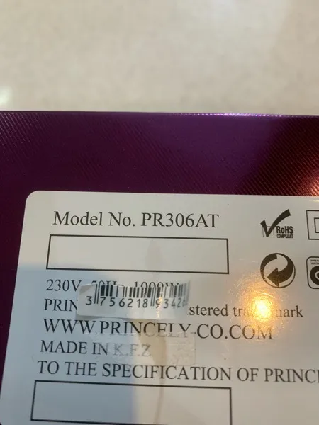 سشوار برس دار چرخشی پرینسیلی مدل PR306