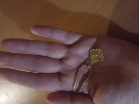 آویز گردنبند طلا 18 عیار زنانه طلای مستجابی مدل ونکلیف