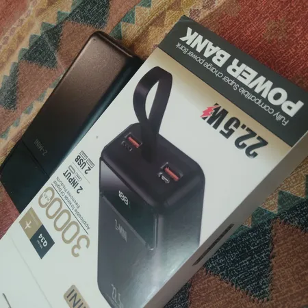 پاوربانک مدل 30000mah-22.5W ظرفیت 30000 میلی آمپر ساعت