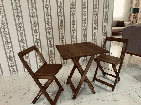 میز و صندلی ناهارخوری 2 نفره مدل تاشو
