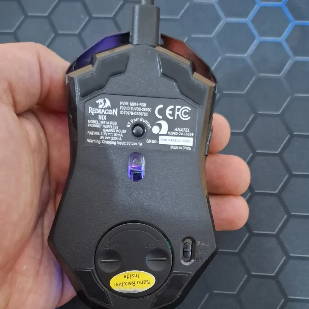 ماوس بی سیم گیمینگ ردراگون مدل M914 RGB