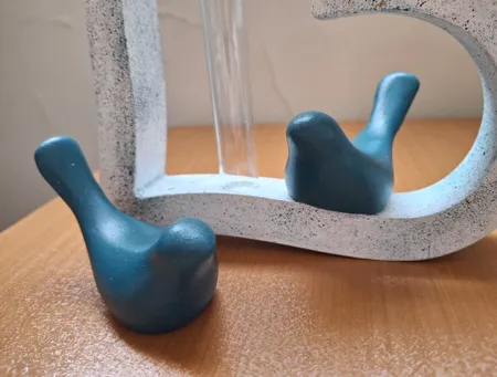 گلدان بتنی مدل گلجای قلب و پرنده