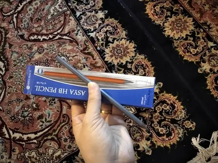 مداد مشکی آسیا مدل A21C بسته 12 عددی